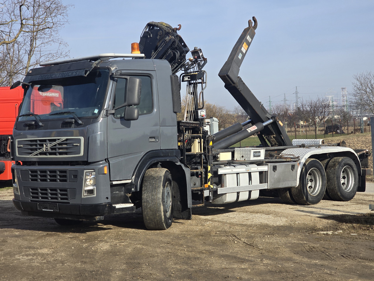 VOLVO FM 380 HOOK SYSTEM / HIAB 166 D2 DUO - 후크 리프트 트럭 : 사진 3 VOLVO FM 380 HOOK SYSTEM / HIAB 166 D2 DUO - 후크 리프트 트럭 : 사진 3