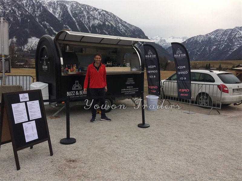 YOWON small fiberglass food vending trailer hot dog cart for Europe - 자판기 트레일러 : 사진 2 YOWON small fiberglass food vending trailer hot dog cart for Europe - 자판기 트레일러 : 사진 2