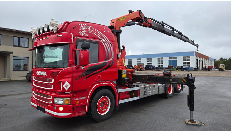 Scania P400 6X2*4 Palfinger PK26002 - 후크 리프트 트럭, 크레인 트럭 : 사진 1 Scania P400 6X2*4 Palfinger PK26002 - 후크 리프트 트럭, 크레인 트럭 : 사진 1