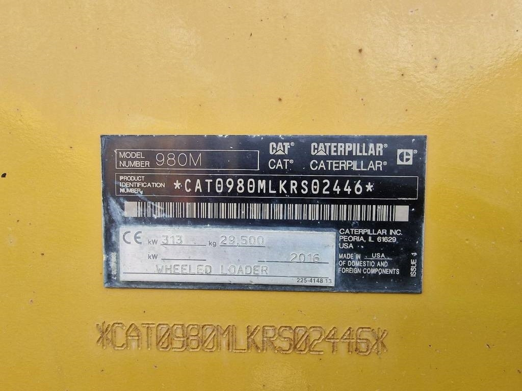 CAT 980 M (Comes with bucket / Under Preparation) - 휠 로더 : 사진 3 CAT 980 M (Comes with bucket / Under Preparation) - 휠 로더 : 사진 3