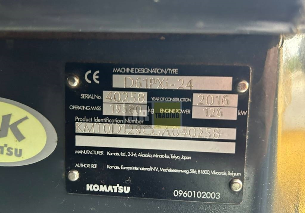 불도저 Komatsu D 61 PXI-24 (Topcon intelligent system) : 사진 6 불도저 Komatsu D 61 PXI-24 (Topcon intelligent system) : 사진 6