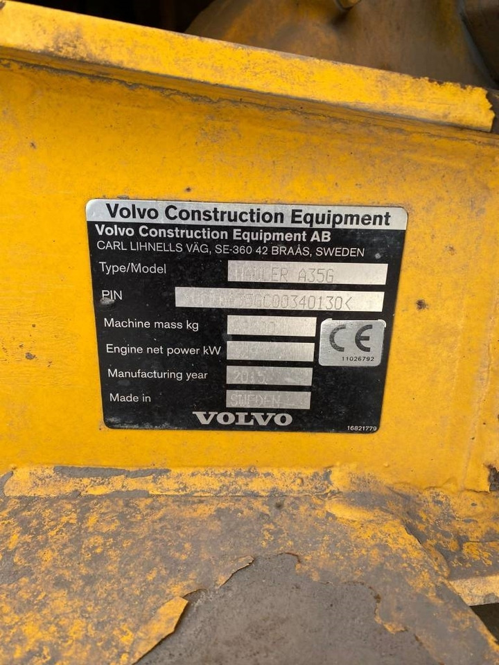 Volvo A 35 G (Under Preparation) - 관절 덤프 : 사진 4 Volvo A 35 G (Under Preparation) - 관절 덤프 : 사진 4