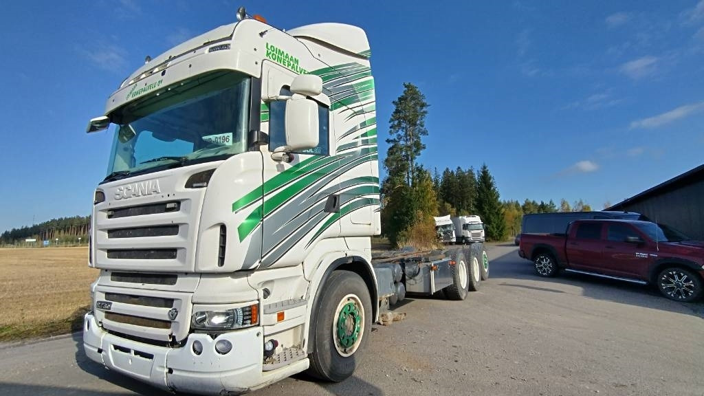 Scania R500 8x4 ilmajousi alusta - 캡 새시 트럭 : 사진 2 Scania R500 8x4 ilmajousi alusta - 캡 새시 트럭 : 사진 2