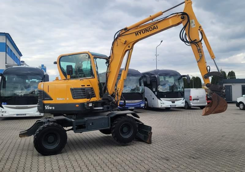 Hyundai ROBEX 55W-9 EXCAVATOR / SPROWADZONY Z FRANCJI - 휠 굴삭기 : 사진 4 Hyundai ROBEX 55W-9 EXCAVATOR / SPROWADZONY Z FRANCJI - 휠 굴삭기 : 사진 4