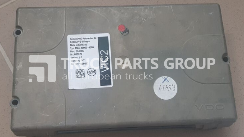 DAF 95XF EURO3, VIC2 electronic control unit 1639082 control unit - ECU 트럭 용 : 사진 1 DAF 95XF EURO3, VIC2 electronic control unit 1639082 control unit - ECU 트럭 용 : 사진 1