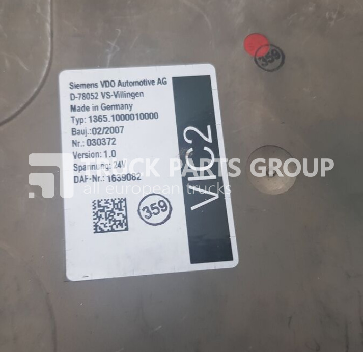 DAF 95XF EURO3, VIC2 electronic control unit 1639082 control unit - ECU 트럭 용 : 사진 2 DAF 95XF EURO3, VIC2 electronic control unit 1639082 control unit - ECU 트럭 용 : 사진 2
