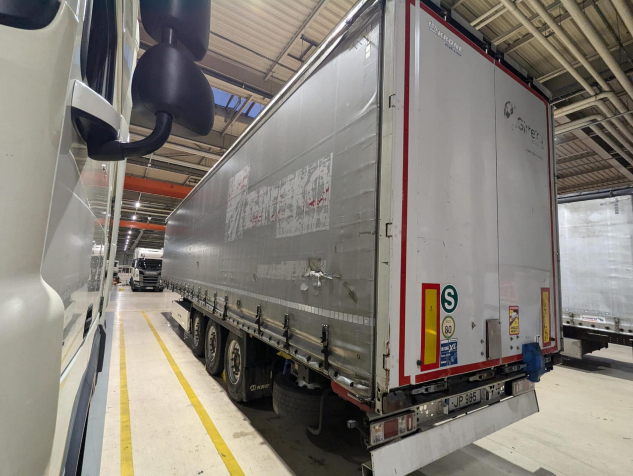 2018 Krone SDP Profi Liner Standard Lifting Axle - 커튼사이더 세미 트레일러 : 사진 5 2018 Krone SDP Profi Liner Standard Lifting Axle - 커튼사이더 세미 트레일러 : 사진 5