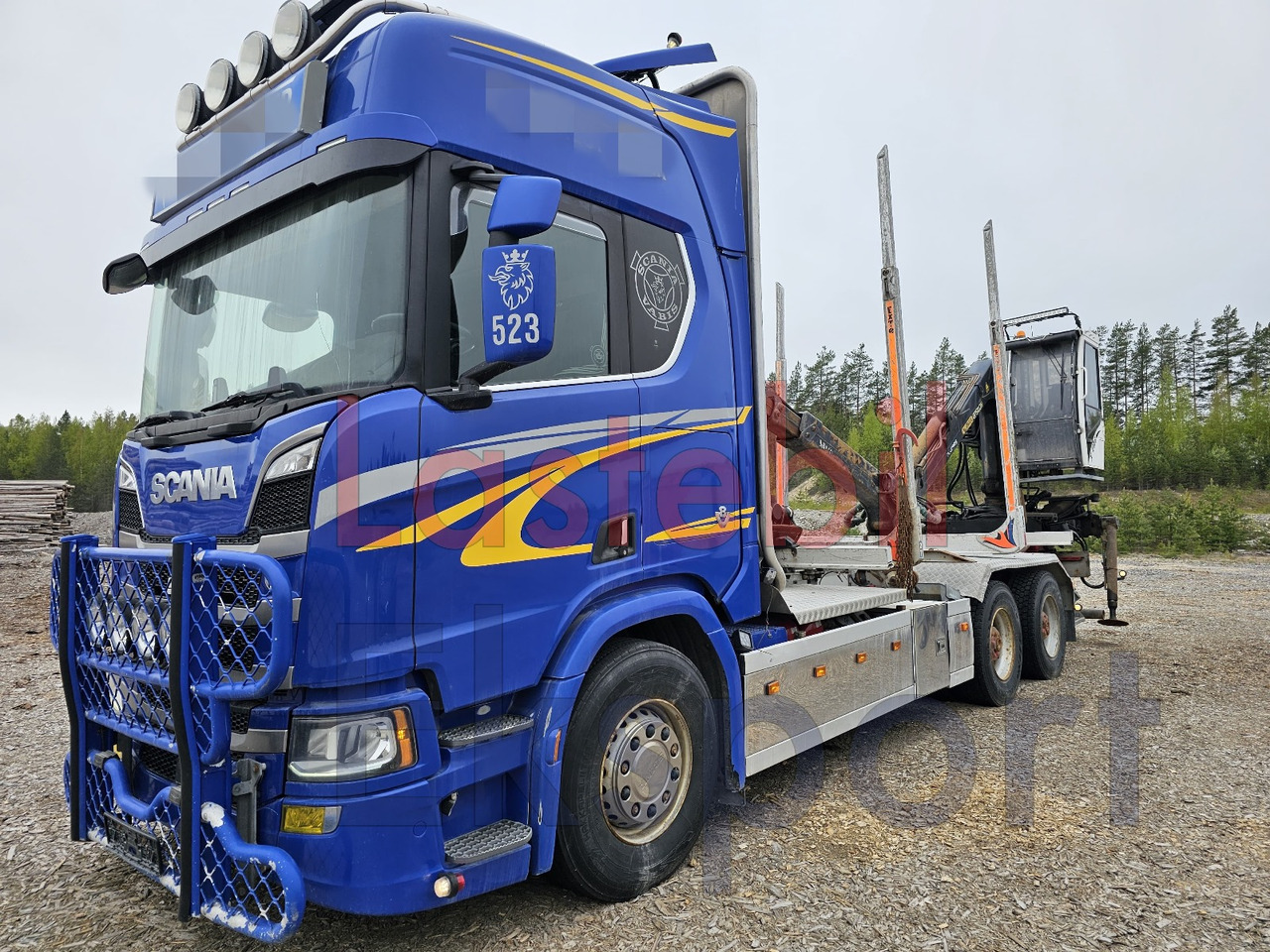 Scania R650 - 목재 트럭, 크레인 트럭 : 사진 5 Scania R650 - 목재 트럭, 크레인 트럭 : 사진 5