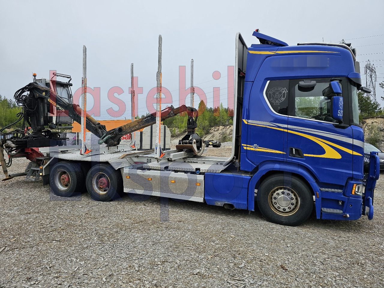 Scania R650 - 목재 트럭, 크레인 트럭 : 사진 1 Scania R650 - 목재 트럭, 크레인 트럭 : 사진 1