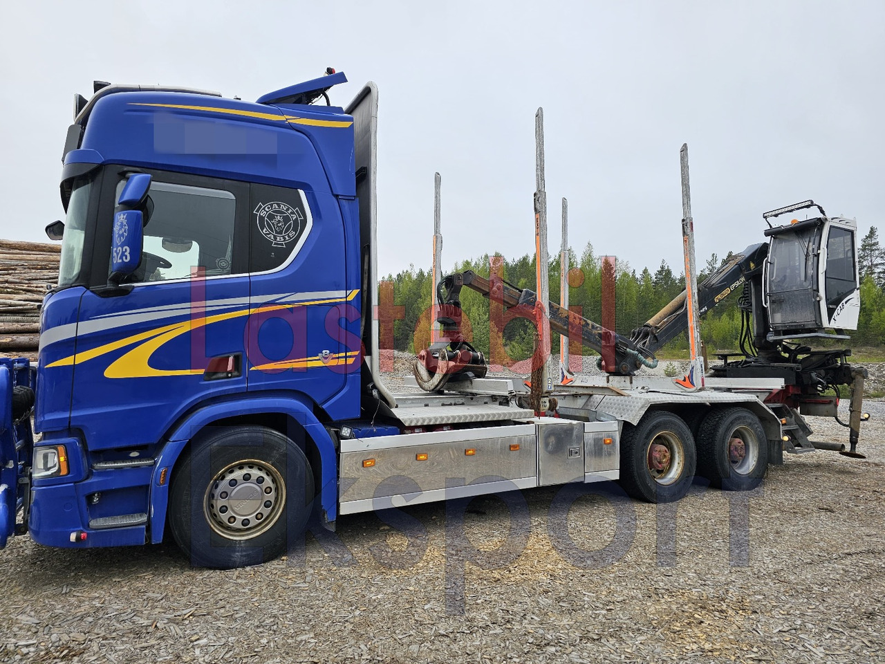 Scania R650 - 목재 트럭, 크레인 트럭 : 사진 4 Scania R650 - 목재 트럭, 크레인 트럭 : 사진 4