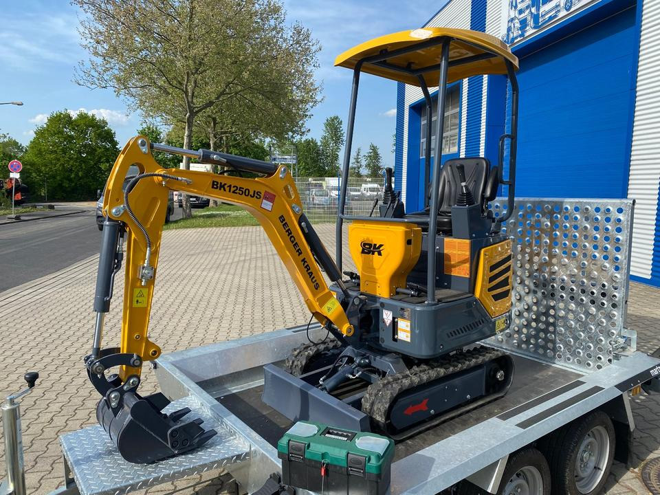 Minibagger BK1250JS + Tieflader + Zubehör *INKL.19% MWST*KUBOTA*BERGER KRAUS*JOYSTICK*SOFORT!* - 미니 굴삭기, 트레일러 : 사진 4 Minibagger BK1250JS + Tieflader + Zubehör *INKL.19% MWST*KUBOTA*BERGER KRAUS*JOYSTICK*SOFORT!* - 미니 굴삭기, 트레일러 : 사진 4