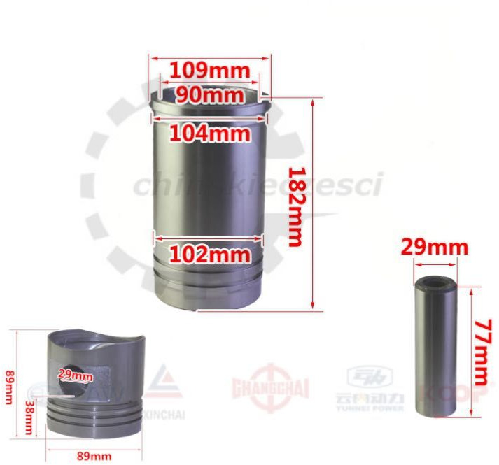 Tłok Tuleja Xinchai C490BPG Wózek widłowy HC-HANGCHA CPCD zhejiang - 피스톤/ 링/ 부싱 건설기계 용 : 사진 2 Tłok Tuleja Xinchai C490BPG Wózek widłowy HC-HANGCHA CPCD zhejiang - 피스톤/ 링/ 부싱 건설기계 용 : 사진 2