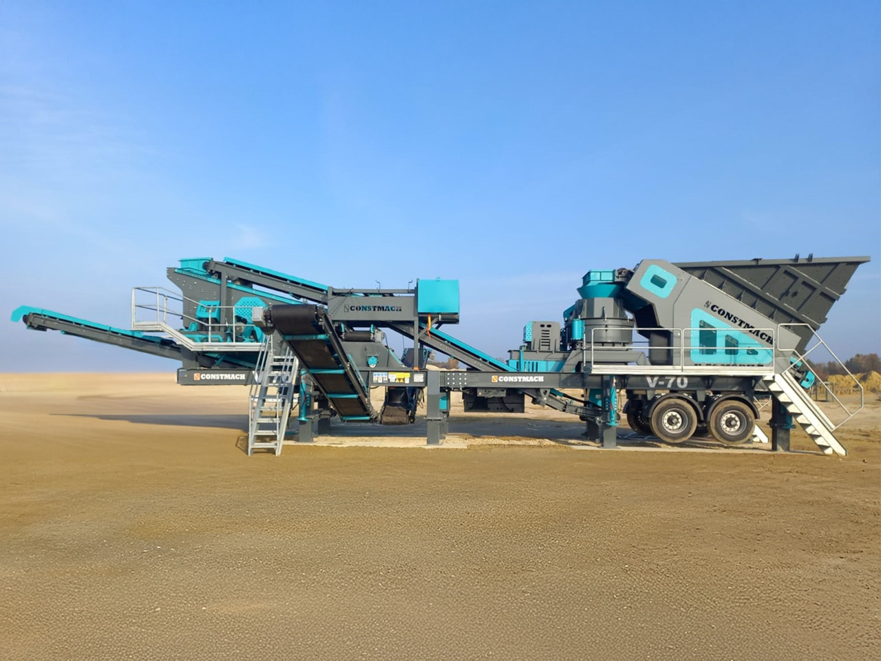 Constmach Concasseur À Impact À Axe Vertical Mobile D'une Capacité De 100 À 150 Tonnes - 모바일 크러셔 : 사진 5 Constmach Concasseur À Impact À Axe Vertical Mobile D'une Capacité De 100 À 150 Tonnes - 모바일 크러셔 : 사진 5
