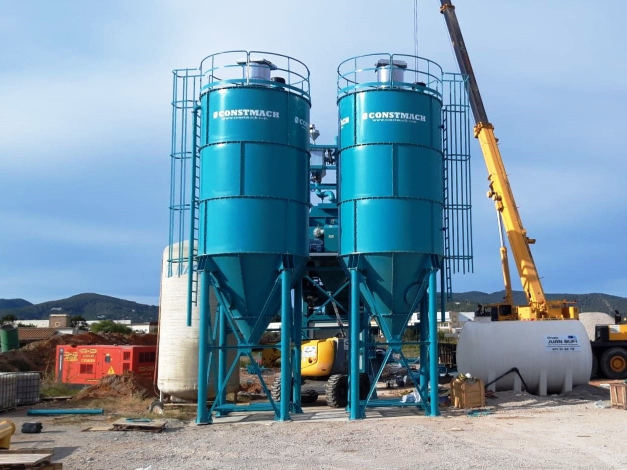 Constmach Zement Silo mit 50 Tonnen Kapazität - 시멘트 사일로 : 사진 1 Constmach Zement Silo mit 50 Tonnen Kapazität - 시멘트 사일로 : 사진 1