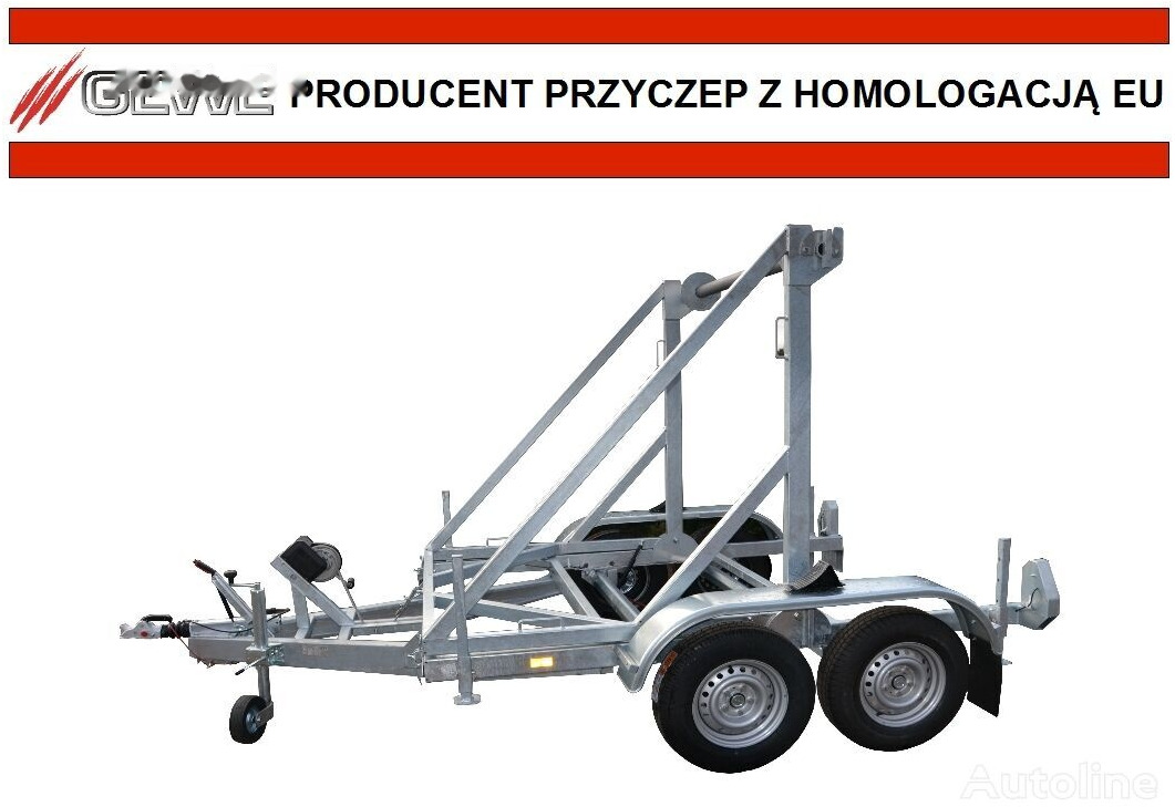 신규 케이블 트레일러 Gewe Przyczepa kablowa P3500 D/1 do przewozu bębnów kablowych : 사진 9