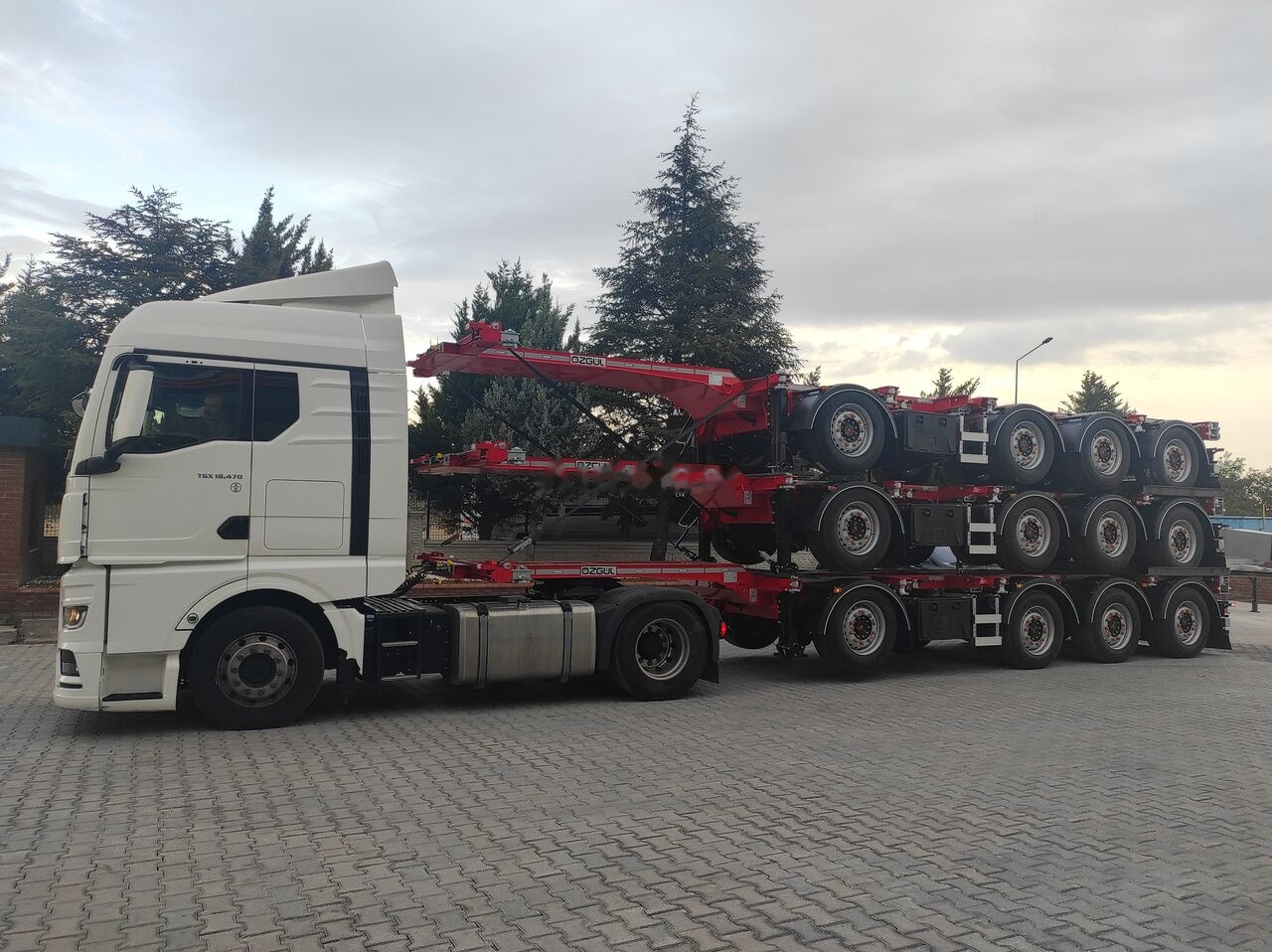 신규 컨테이너 운반 장치/ 스와프 보디 세미 트레일러 운반 물 컨테이너 Özgül 4 AXLE HIGH CUBE CONTAINER CARRIER : 사진 11
