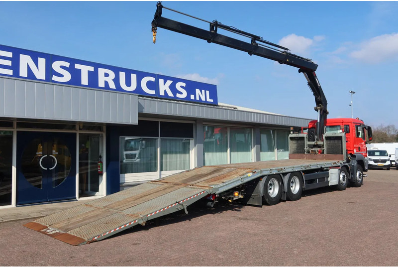 MAN TGS 35.360 8x2 Euro 6 Oprijwagen + Hiab 228 E 3 kraan. - 드롭사이드/ 플랫베드 트럭, 크레인 트럭 : 사진 3 MAN TGS 35.360 8x2 Euro 6 Oprijwagen + Hiab 228 E 3 kraan. - 드롭사이드/ 플랫베드 트럭, 크레인 트럭 : 사진 3
