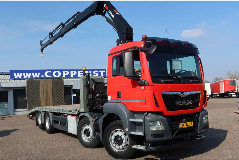 MAN TGS 35.360 8x2 Oprijwagen + HIAB 228 E 3 kraan. Radio grafisch + winch - 자동 운반 장치 트럭, 크레인 트럭 : 사진 2 MAN TGS 35.360 8x2 Oprijwagen + HIAB 228 E 3 kraan. Radio grafisch + winch - 자동 운반 장치 트럭, 크레인 트럭 : 사진 2