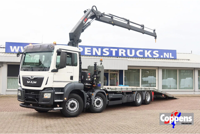 MAN TGS 35.360 Oprijwagen + HIAB 228 E3 Kraan 8x2 - 자동 운반 장치 트럭 : 사진 1 MAN TGS 35.360 Oprijwagen + HIAB 228 E3 Kraan 8x2 - 자동 운반 장치 트럭 : 사진 1