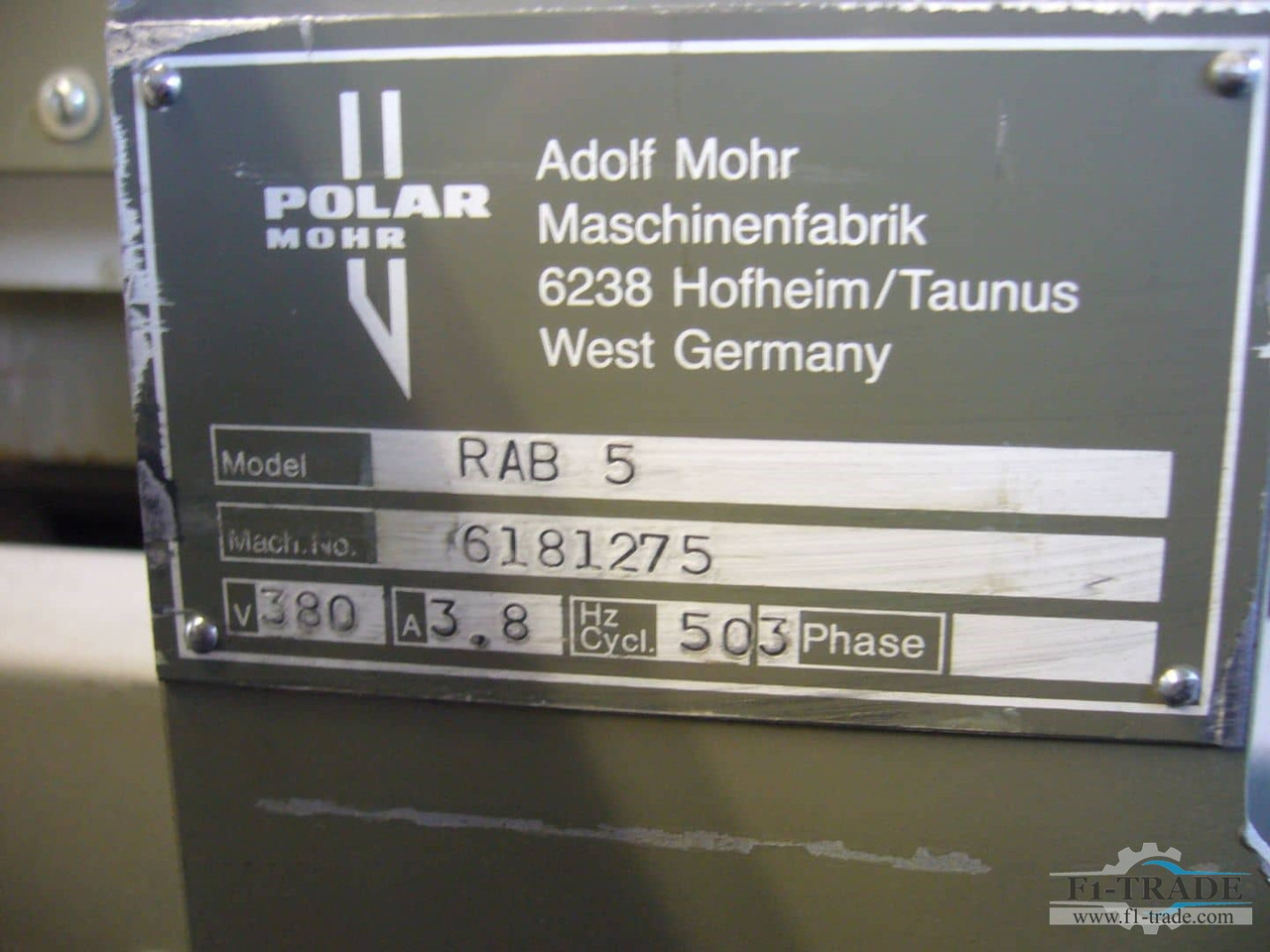 Polar RAB 5 - 인쇄 기계 : 사진 4 Polar RAB 5 - 인쇄 기계 : 사진 4