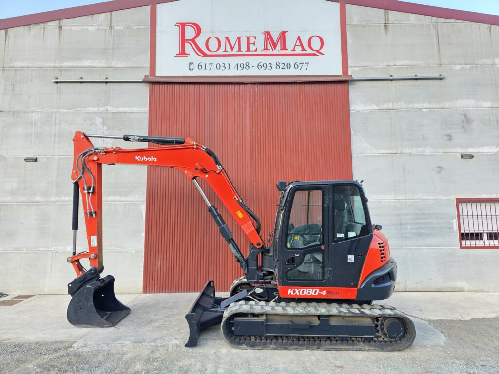 KUBOTA KX080-4A2 - 미니 굴삭기 : 사진 1 KUBOTA KX080-4A2 - 미니 굴삭기 : 사진 1