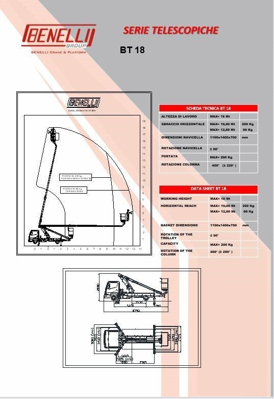리스 Nissan Cabstar Benelli BT-18 - 18 m  Nissan Cabstar Benelli BT-18 - 18 m : 사진 23