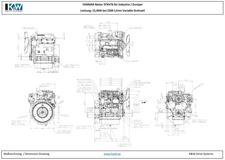 Yanmar Motor 3TNV76 - 엔진 미니 굴삭기 용 : 사진 5 Yanmar Motor 3TNV76 - 엔진 미니 굴삭기 용 : 사진 5