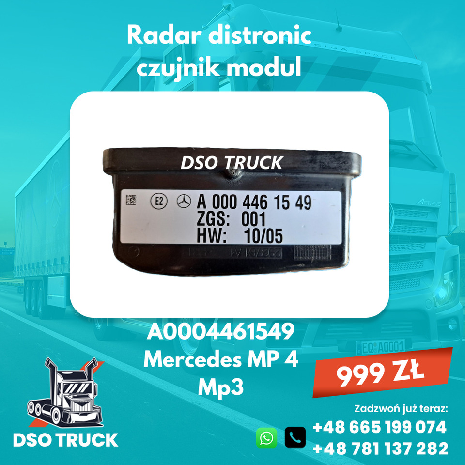 Radar Sensor distronik czujnik MERCEDES Actros Antos Arocs - 예비 부속 : 사진 4 Radar Sensor distronik czujnik MERCEDES Actros Antos Arocs - 예비 부속 : 사진 4