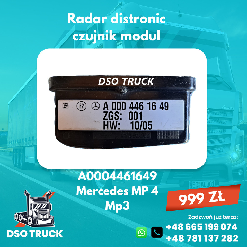 Radar Sensor distronik czujnik MERCEDES Actros Antos Arocs - 예비 부속 : 사진 5 Radar Sensor distronik czujnik MERCEDES Actros Antos Arocs - 예비 부속 : 사진 5