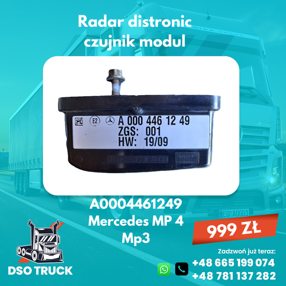 Radar Sensor distronik czujnik MERCEDES Actros Antos Arocs - 예비 부속 : 사진 3 Radar Sensor distronik czujnik MERCEDES Actros Antos Arocs - 예비 부속 : 사진 3