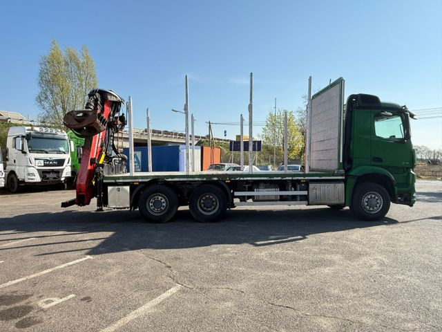 Mercedes-Benz Actros 2571 Holztransporter mit Kran - 목재 트럭, 크레인 트럭 : 사진 5 Mercedes-Benz Actros 2571 Holztransporter mit Kran - 목재 트럭, 크레인 트럭 : 사진 5