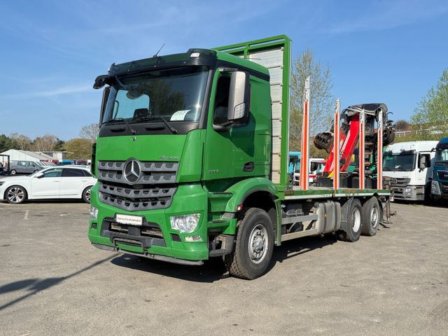 Mercedes-Benz Actros 2571 Holztransporter mit Kran - 목재 트럭, 크레인 트럭 : 사진 3 Mercedes-Benz Actros 2571 Holztransporter mit Kran - 목재 트럭, 크레인 트럭 : 사진 3