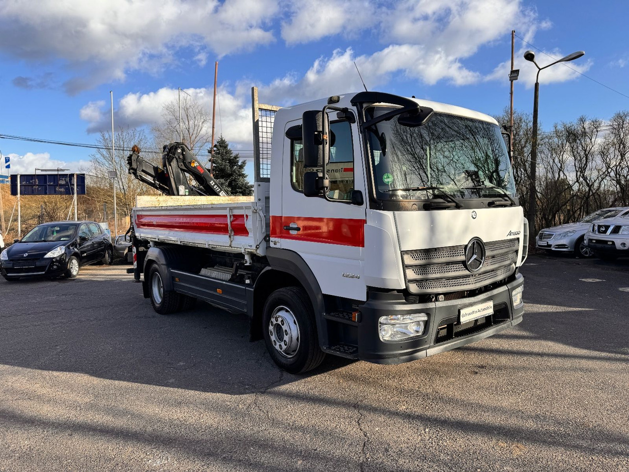 Mercedes-Benz Atego 1224 Kipper - Kran - 덤프트럭, 크레인 트럭 : 사진 2 Mercedes-Benz Atego 1224 Kipper - Kran - 덤프트럭, 크레인 트럭 : 사진 2