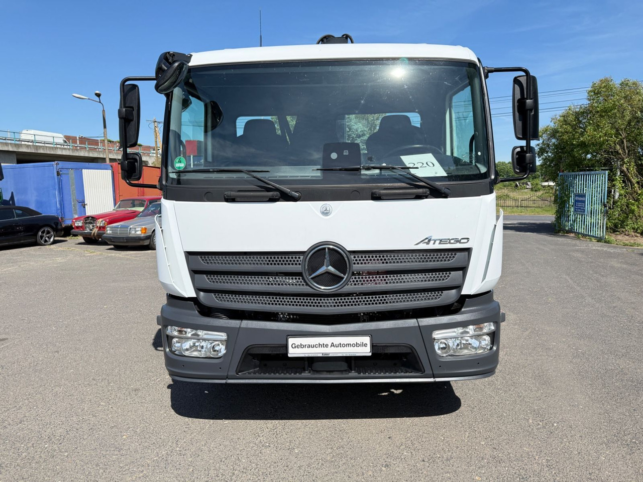 Mercedes-Benz Atego 1224 mit Kipper Kran - 덤프트럭, 크레인 트럭 : 사진 1 Mercedes-Benz Atego 1224 mit Kipper Kran - 덤프트럭, 크레인 트럭 : 사진 1
