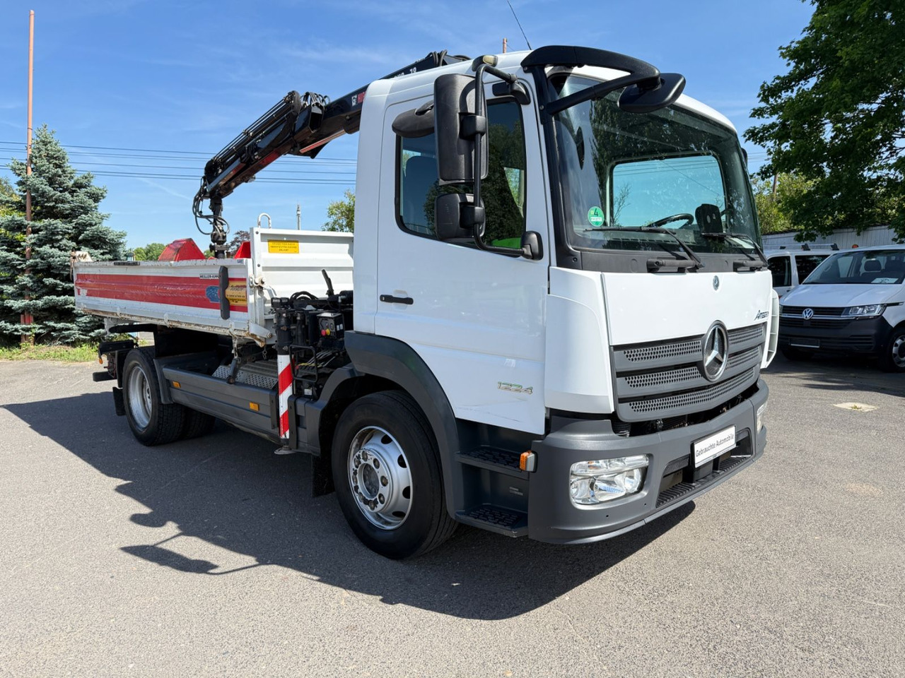 Mercedes-Benz Atego 1224 mit Kipper Kran - 덤프트럭, 크레인 트럭 : 사진 2 Mercedes-Benz Atego 1224 mit Kipper Kran - 덤프트럭, 크레인 트럭 : 사진 2