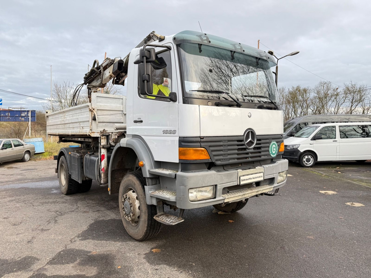 Mercedes-Benz Atego 1828 4x4 Kipper-Kran Atlas - 덤프트럭, 크레인 트럭 : 사진 3 Mercedes-Benz Atego 1828 4x4 Kipper-Kran Atlas - 덤프트럭, 크레인 트럭 : 사진 3