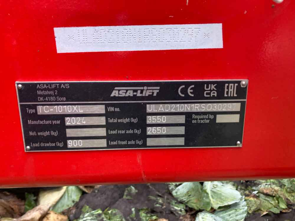 ASA-Lift TC-1010XL - 수확기 부착물 : 사진 2 ASA-Lift TC-1010XL - 수확기 부착물 : 사진 2