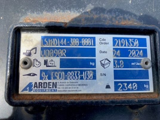 GODET ARDEN SEMI DELTA POUR CHARGEUSE CASE 921 - 버킷 : 사진 1 GODET ARDEN SEMI DELTA POUR CHARGEUSE CASE 921 - 버킷 : 사진 1