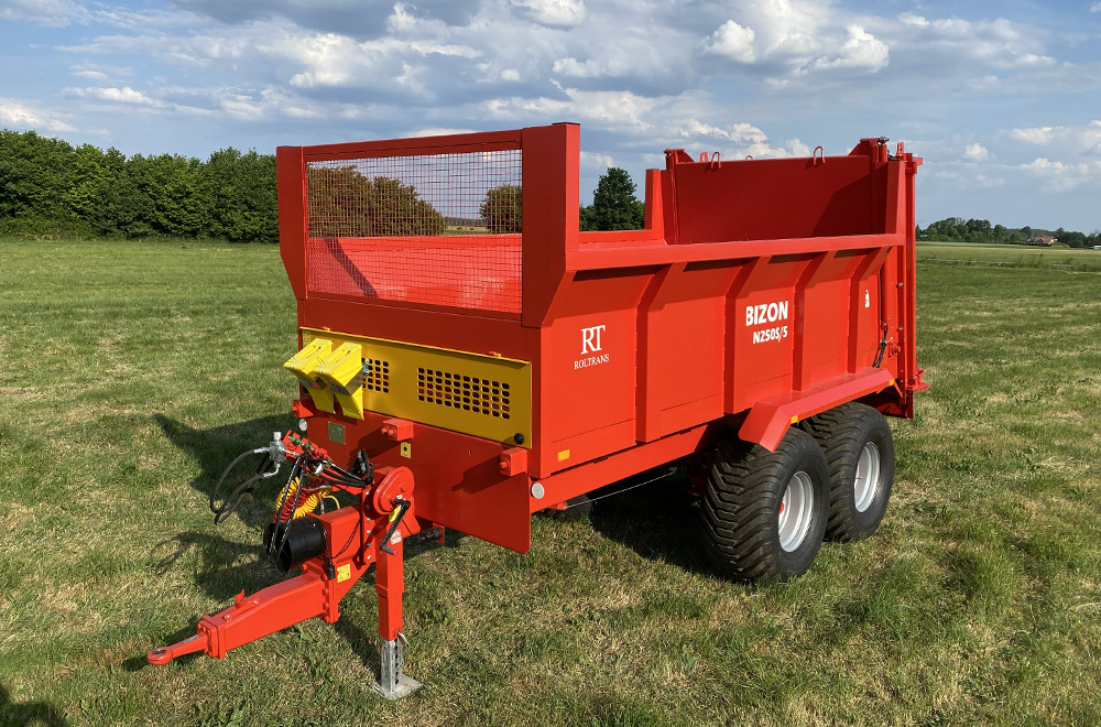 Roltrans Miststreuer / Manure spreader / Epandeur à fumier / Spandiletame / Разбрасыватель органических удобрений / Rozrzutnik obornika N250S/5 10 t - 퇴비 스프레더 : 사진 1 Roltrans Miststreuer / Manure spreader / Epandeur à fumier / Spandiletame / Разбрасыватель органических удобрений / Rozrzutnik obornika N250S/5 10 t - 퇴비 스프레더 : 사진 1
