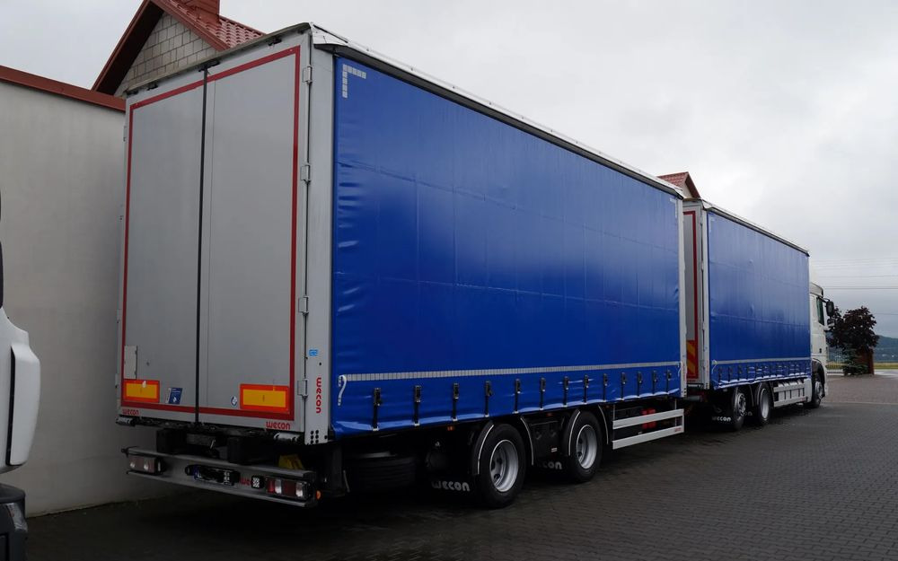 DAF XF 480 EURO 6 ZESTAW TANDEM PRZEJAZDOWY 120 M3 7,7 M + 7,7 M WECON - 커튼사이더 트럭 : 사진 2 DAF XF 480 EURO 6 ZESTAW TANDEM PRZEJAZDOWY 120 M3 7,7 M + 7,7 M WECON - 커튼사이더 트럭 : 사진 2