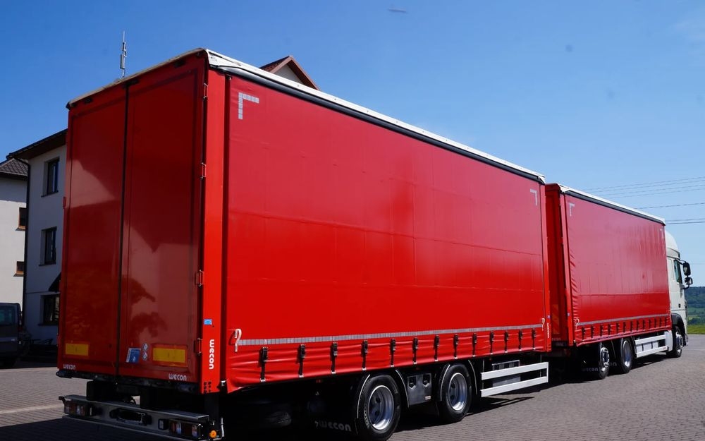 DAF XF 480 EURO 6 ZESTAW TANDEM PRZEJAZDOWY 120 M3 7,8 M + 7,8 M WECON - 커튼사이더 트럭 : 사진 4 DAF XF 480 EURO 6 ZESTAW TANDEM PRZEJAZDOWY 120 M3 7,8 M + 7,8 M WECON - 커튼사이더 트럭 : 사진 4