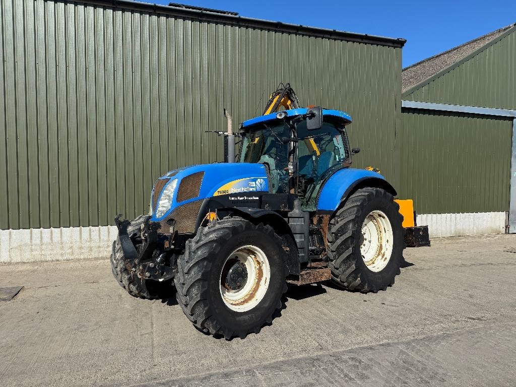 New Holland T6080 c/w Herder Cavalier - 플레일 모어/ 멀처 : 사진 1 New Holland T6080 c/w Herder Cavalier - 플레일 모어/ 멀처 : 사진 1