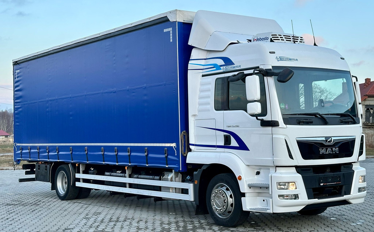 MAN TGM 15.290 / FIRANKA / 20 EUROPALET / AUTOMAT / SYPIALKA / DMC 16 T / 8 400 KG ŁADOWNOŚĆ - 커튼사이더 트럭 : 사진 1 MAN TGM 15.290 / FIRANKA / 20 EUROPALET / AUTOMAT / SYPIALKA / DMC 16 T / 8 400 KG ŁADOWNOŚĆ - 커튼사이더 트럭 : 사진 1