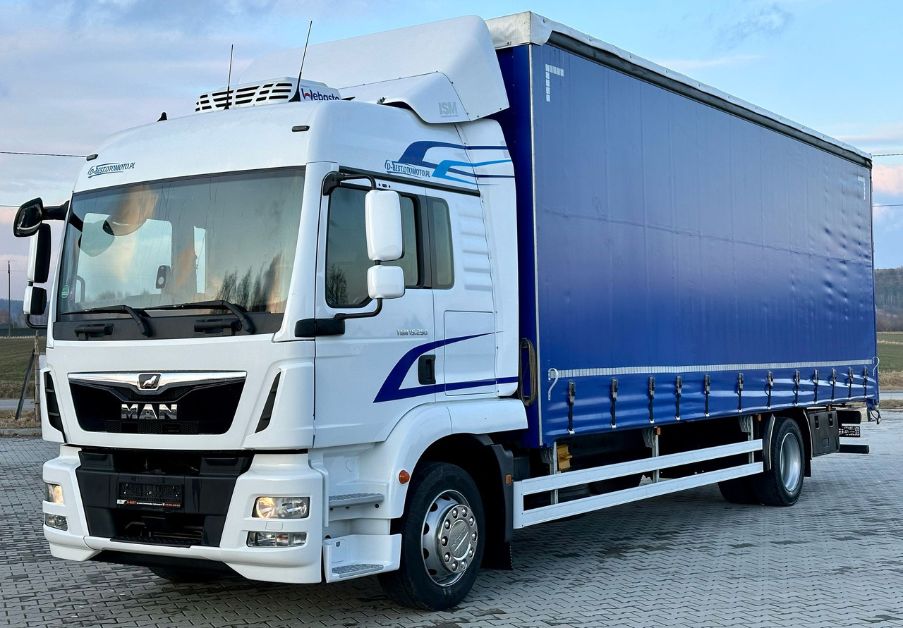 MAN TGM 15.290 / FIRANKA / 20 EUROPALET / AUTOMAT / SYPIALKA / DMC 16 T / 8 400 KG ŁADOWNOŚĆ - 커튼사이더 트럭 : 사진 2 MAN TGM 15.290 / FIRANKA / 20 EUROPALET / AUTOMAT / SYPIALKA / DMC 16 T / 8 400 KG ŁADOWNOŚĆ - 커튼사이더 트럭 : 사진 2