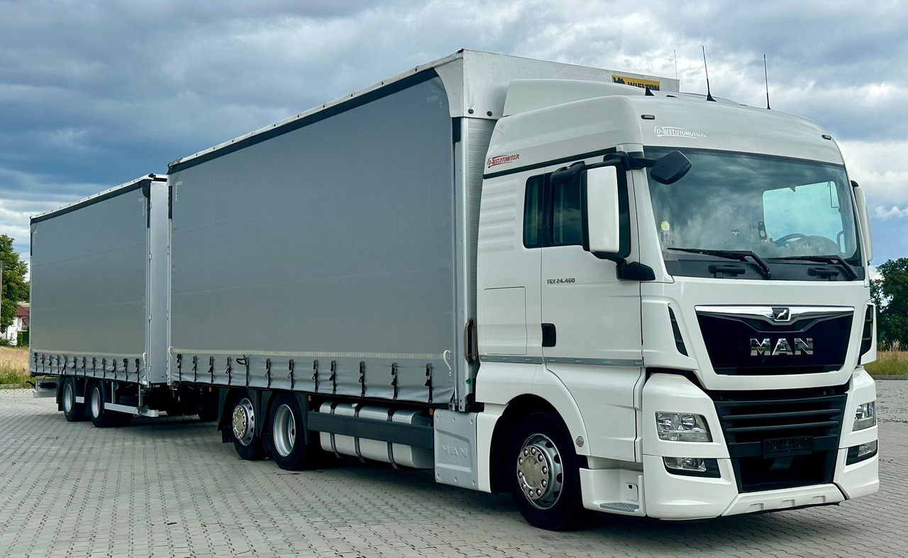 MAN TGX 26.460 / ZESTAW PRZEJAZDOWY / 38 PALET / AUTOMAT / SYPIALKA / PRZYCZEPA WIELTON / 2019 ROK / NISKI PRZEBIEG - 커튼사이더 트럭 : 사진 2 MAN TGX 26.460 / ZESTAW PRZEJAZDOWY / 38 PALET / AUTOMAT / SYPIALKA / PRZYCZEPA WIELTON / 2019 ROK / NISKI PRZEBIEG - 커튼사이더 트럭 : 사진 2