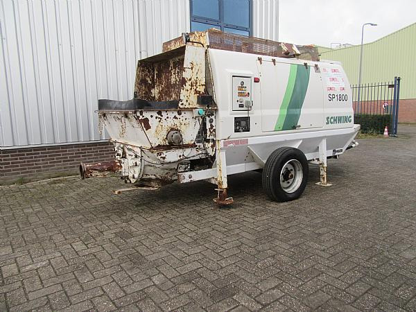 2014 SCHWING SP1800 D 129KW trailer pump - 고정식 콘크리트 펌프 : 사진 4 2014 SCHWING SP1800 D 129KW trailer pump - 고정식 콘크리트 펌프 : 사진 4