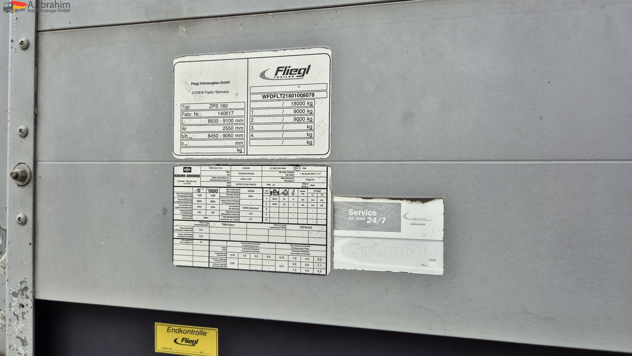 Fliegl Baustoffpritsche - 드롭사이드/ 플랫베드 트레일러 : 사진 2 Fliegl Baustoffpritsche - 드롭사이드/ 플랫베드 트레일러 : 사진 2