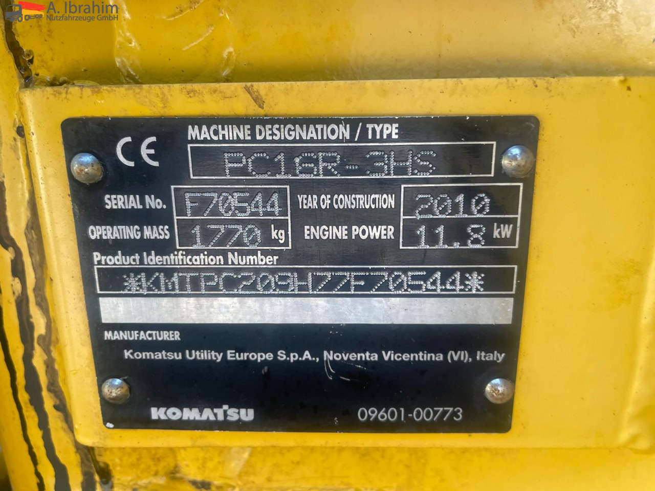 Komatsu PC 16 16R HS verstellbares Fahrwerk - 미니 굴삭기 : 사진 3 Komatsu PC 16 16R HS verstellbares Fahrwerk - 미니 굴삭기 : 사진 3