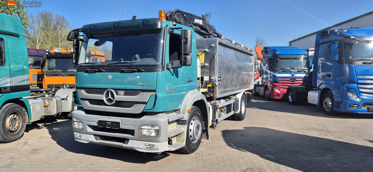 Mercedes-Benz 1824 Kipper Kran, Edelstahlaufbau Tierentsorgung - 덤프트럭, 크레인 트럭 : 사진 1 Mercedes-Benz 1824 Kipper Kran, Edelstahlaufbau Tierentsorgung - 덤프트럭, 크레인 트럭 : 사진 1