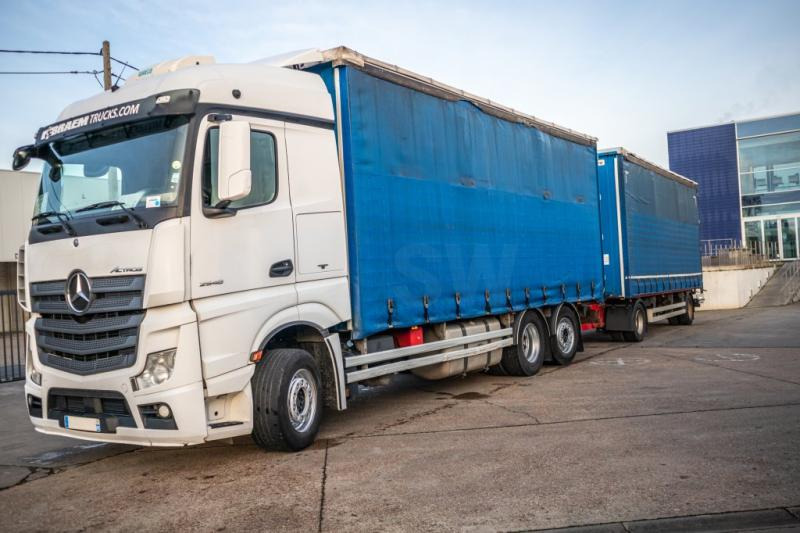 Mercedes ACTROS 2548-6x2+VOITH - 커튼사이더 트럭 : 사진 1 Mercedes ACTROS 2548-6x2+VOITH - 커튼사이더 트럭 : 사진 1